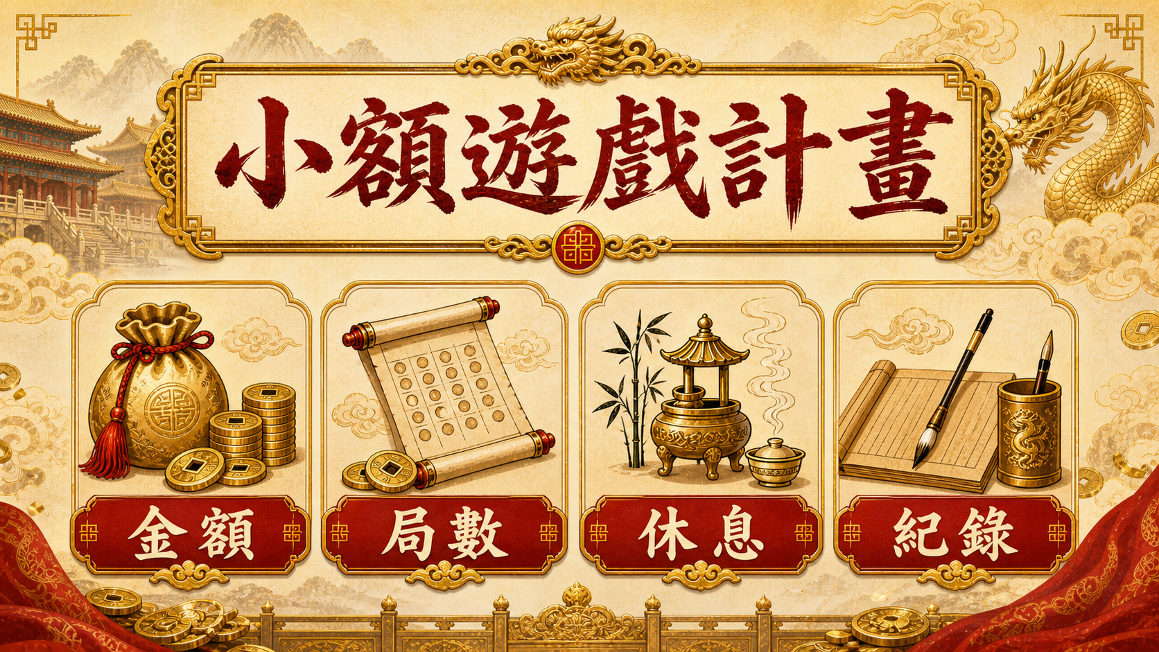 3A娛樂城小額遊戲計畫圖，提醒金額、局數、休息與紀錄