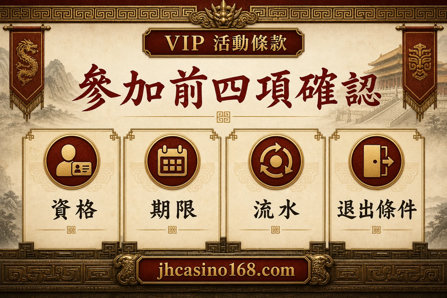 參加前四項確認資訊圖