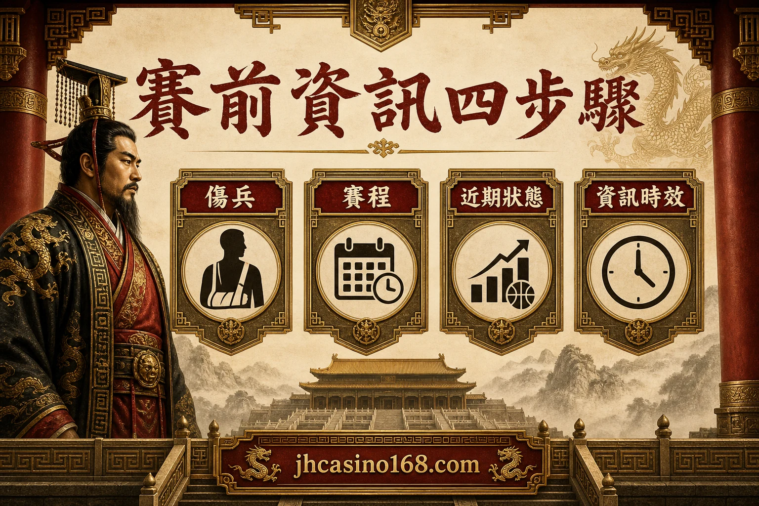 賽前資訊四步驟資訊圖