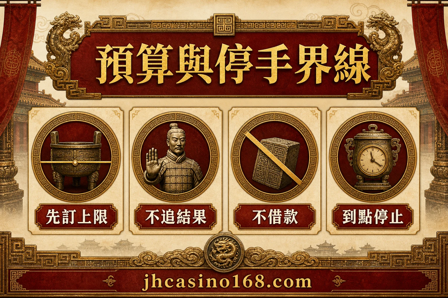 預算與停手界線資訊圖