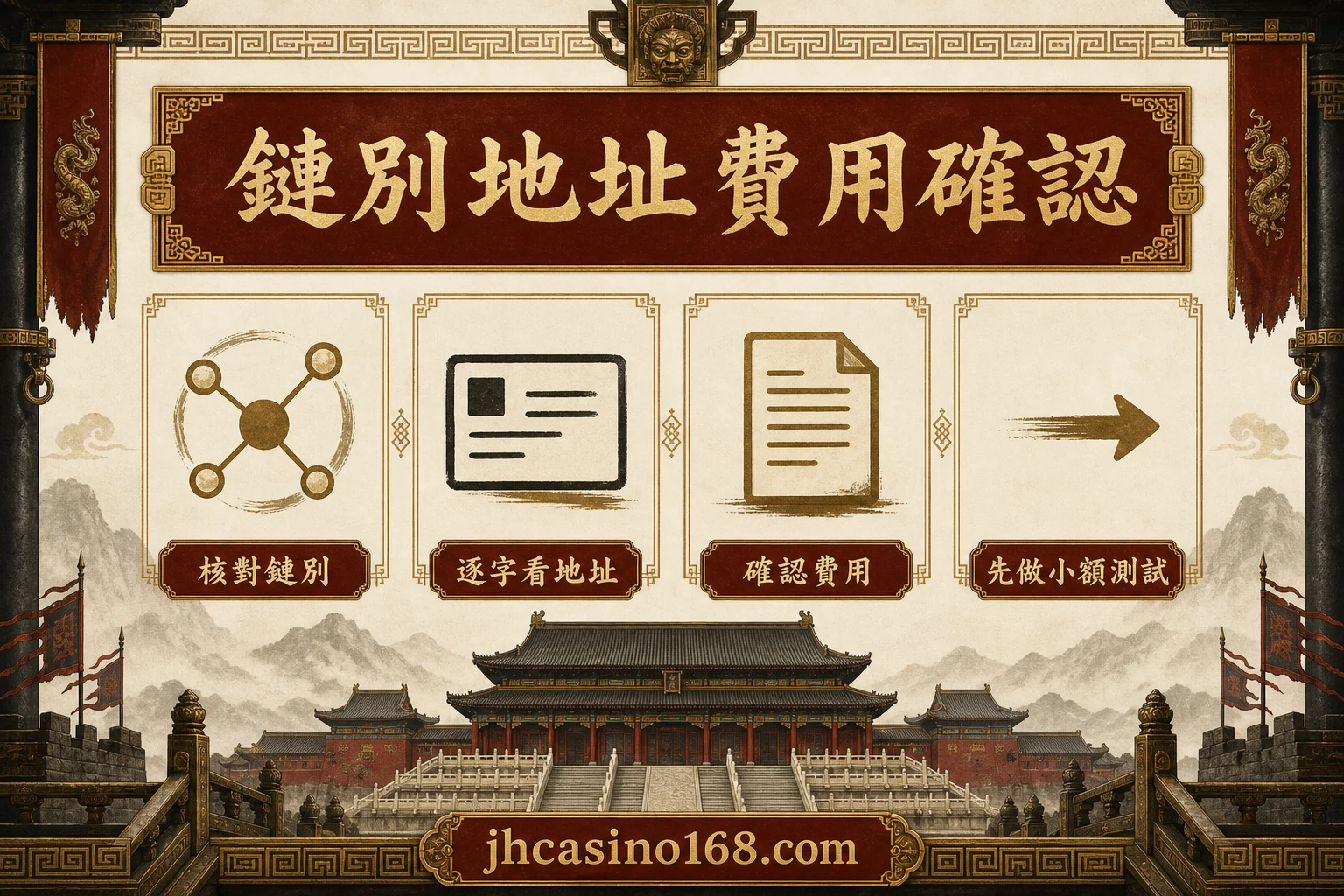 鏈別地址費用確認資訊圖
